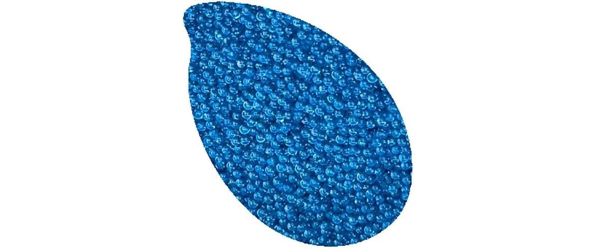 Reslin Glasperlen, rund – blau – Ø 1,4 mm – 500 g