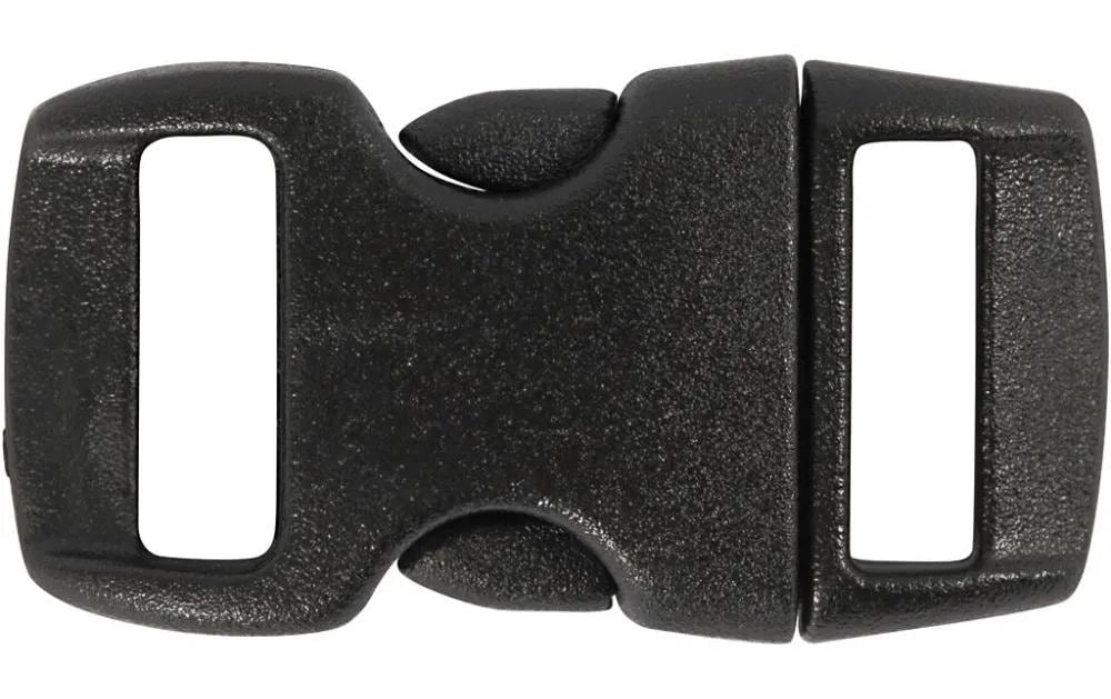 Creativ Company Klickverschluss, Kunststoff, Schwarz, 15 mm × 29 mm, 4 Stk., Modell 41617