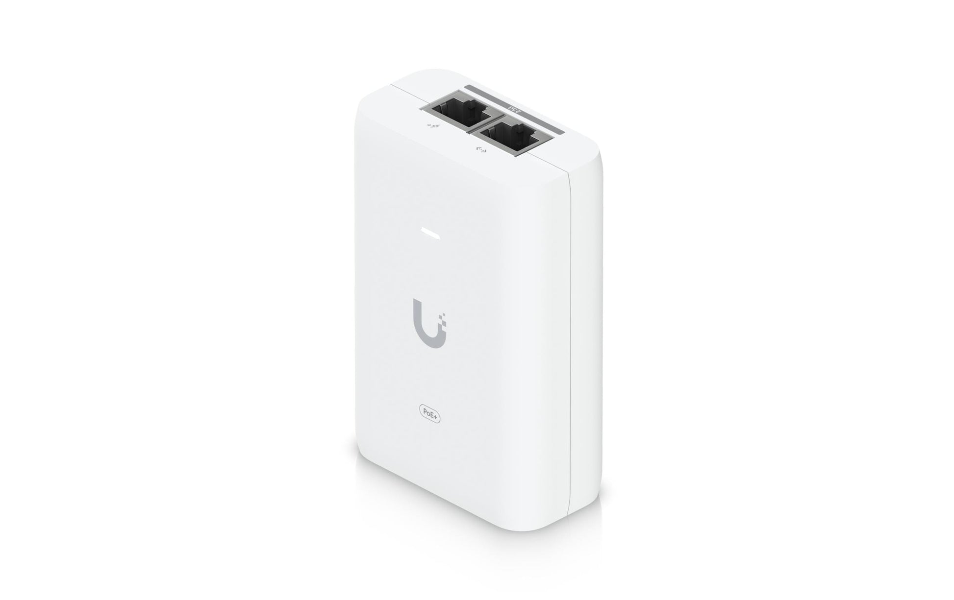 Ubiquiti UACC-PoE+-2.5G PoE-Injektor 30 W – 48 V PoE, 2,5 GbE×2 – Wandmontage – Weiss