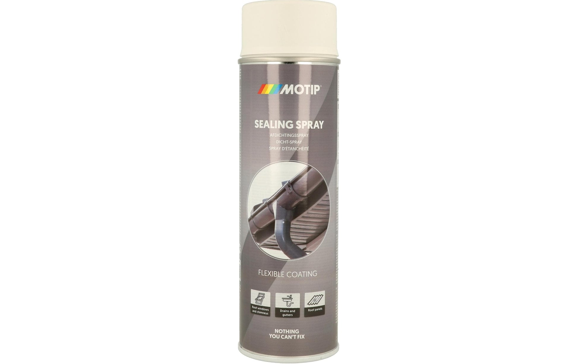 MoTip Dichtmasse (Acryl) 07309 Spray – weiss – 500 ml – für Beton, Metall, Kunststoff