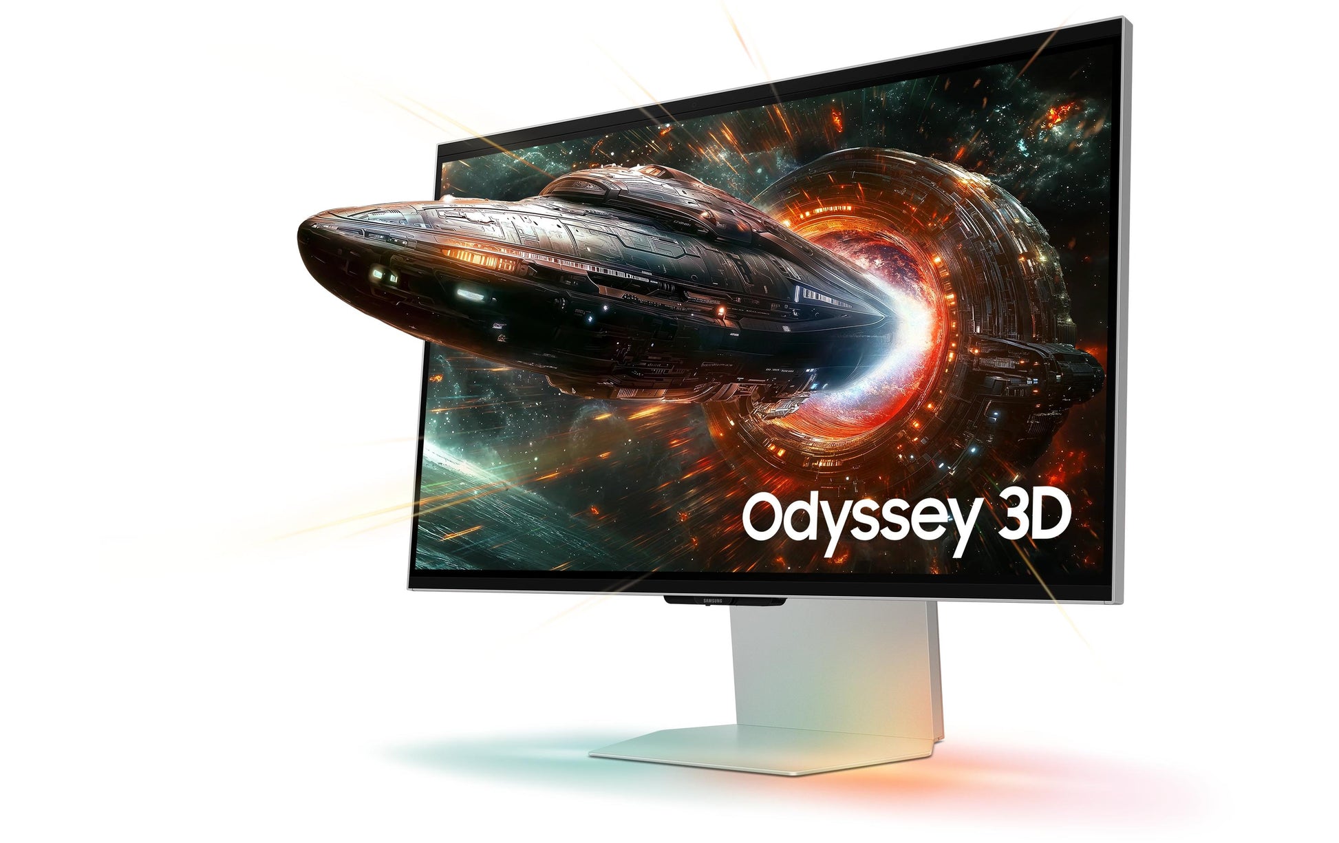 Samsung G90Xf – Monitor, 27" 4K UHD (3840 × 2160), LCD, Silber