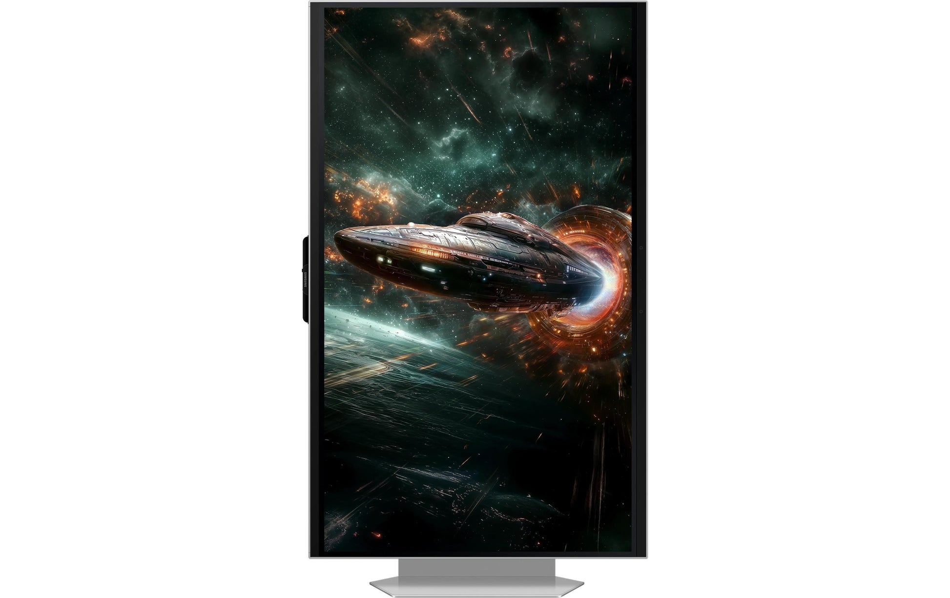 Samsung G90Xf – Monitor, 27" 4K UHD (3840 × 2160), LCD, Silber