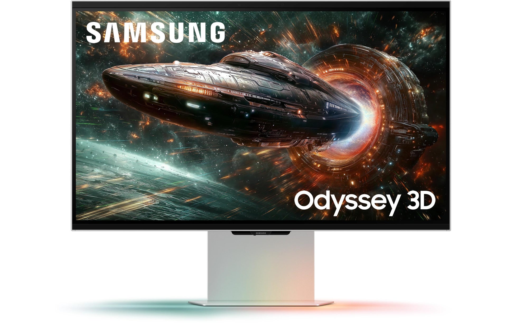 Samsung G90Xf – Monitor, 27" 4K UHD (3840 × 2160), LCD, Silber