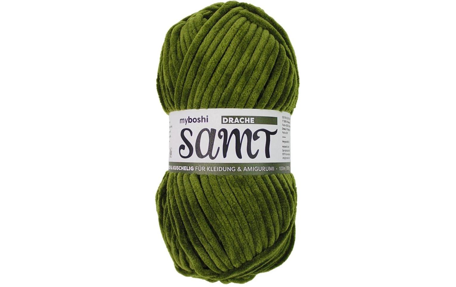 myBoshi Garn Grün – Extra dick, 100 g, 100 m, Nadel 7 mm, 100% Polyester, 1 Stk.