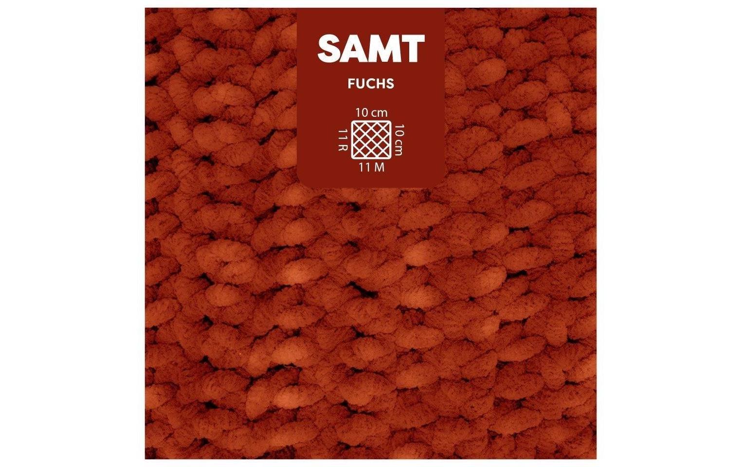 myBoshi Chenille Samt Wolle Rot – 100 g, 100 m, 100% Polyester, Nadel 5 mm, 1 Stk.