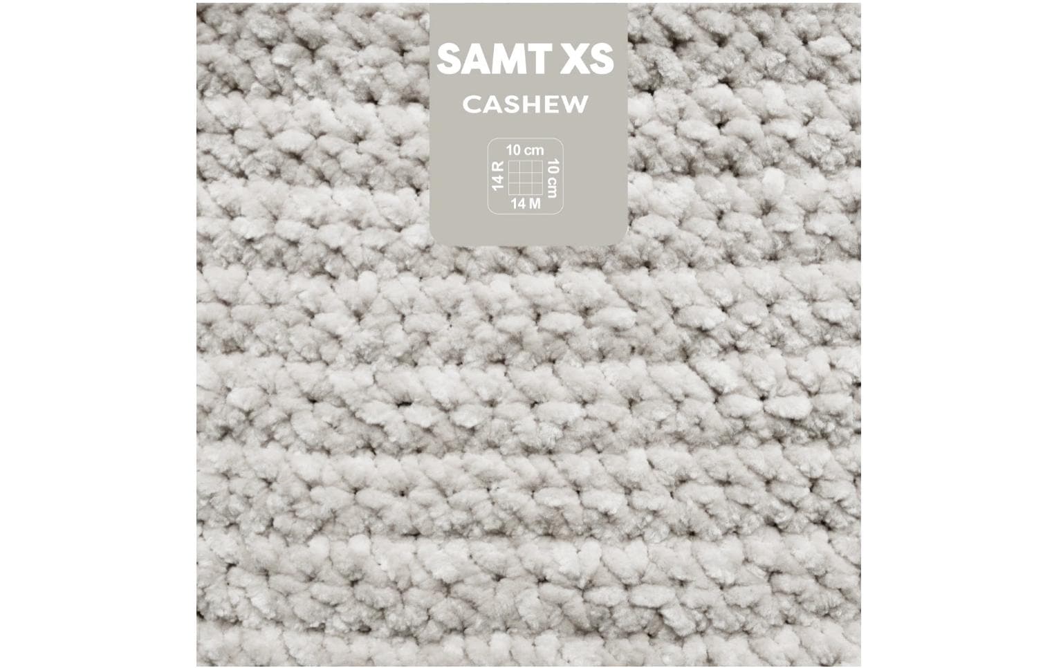 myBoshi Chenille Samt XS Wolle Hellgrau – 50 g, 90 m, 100% Polyester, Nadel 6 mm, 1 Stk.