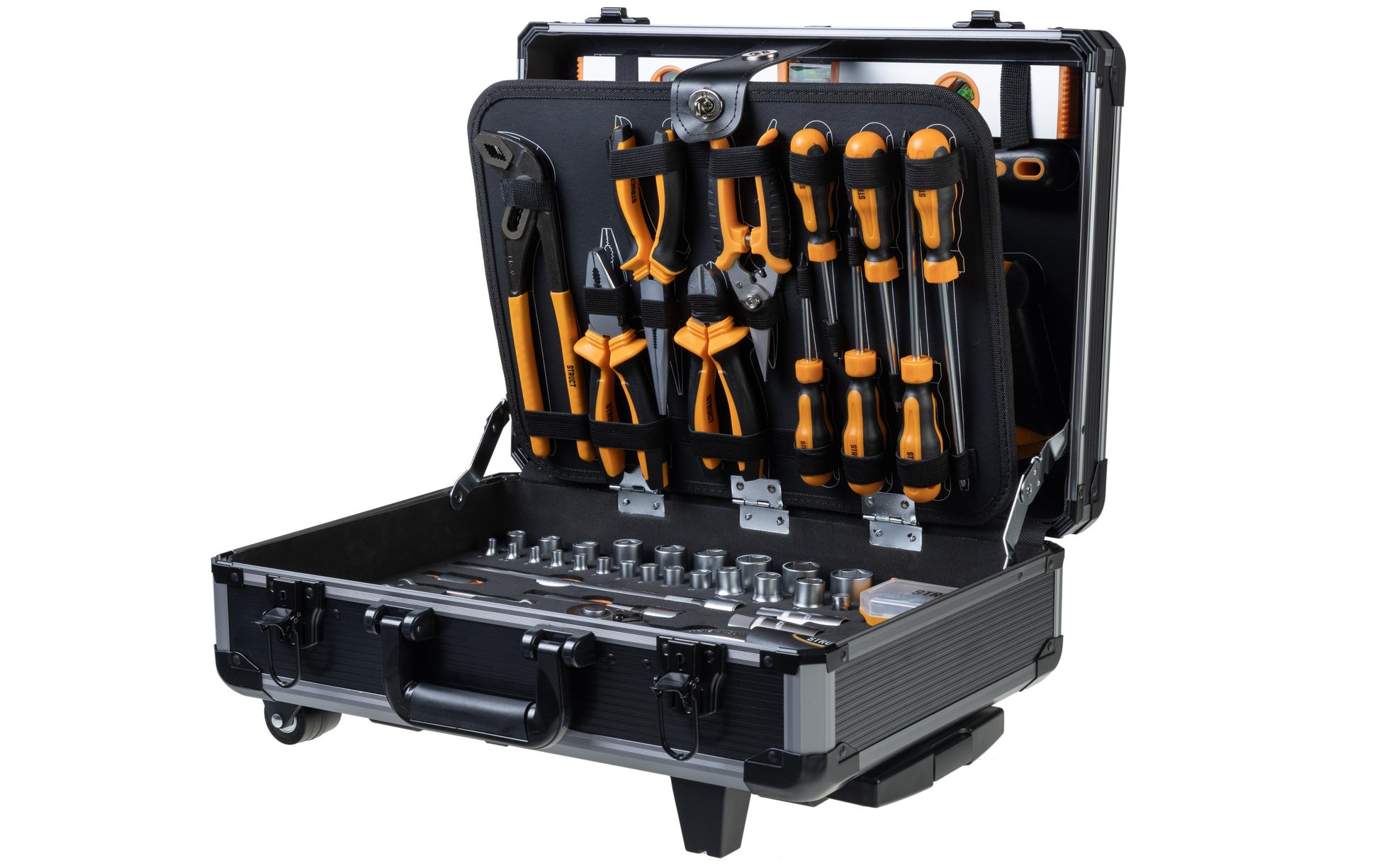 Struct Werkzeugkoffer Werkstatt – 152-teilig, mit Trolley, Aluminium