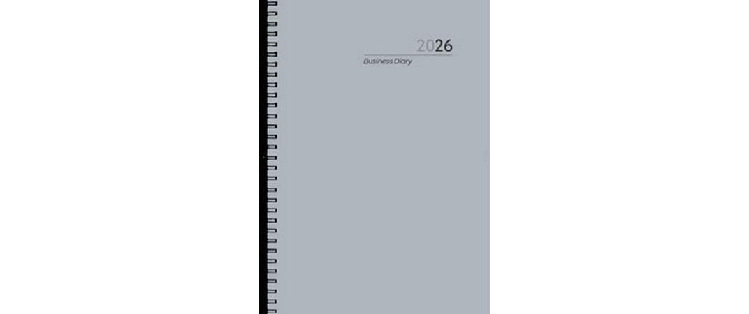 Simplex 797-2022.26 Tagebuch – 169 × 240 mm – Spiralbindung, Grau
