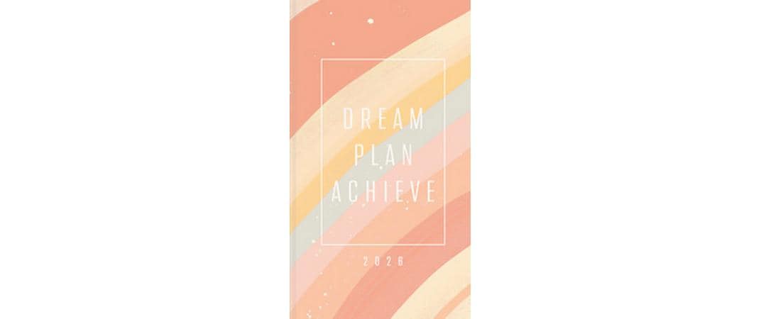 Simplex Ladytimer Agenda – 1 Woche/2 Seiten, gebunden, 8,7 × 15,3 cm, 2026, Moon, FSC