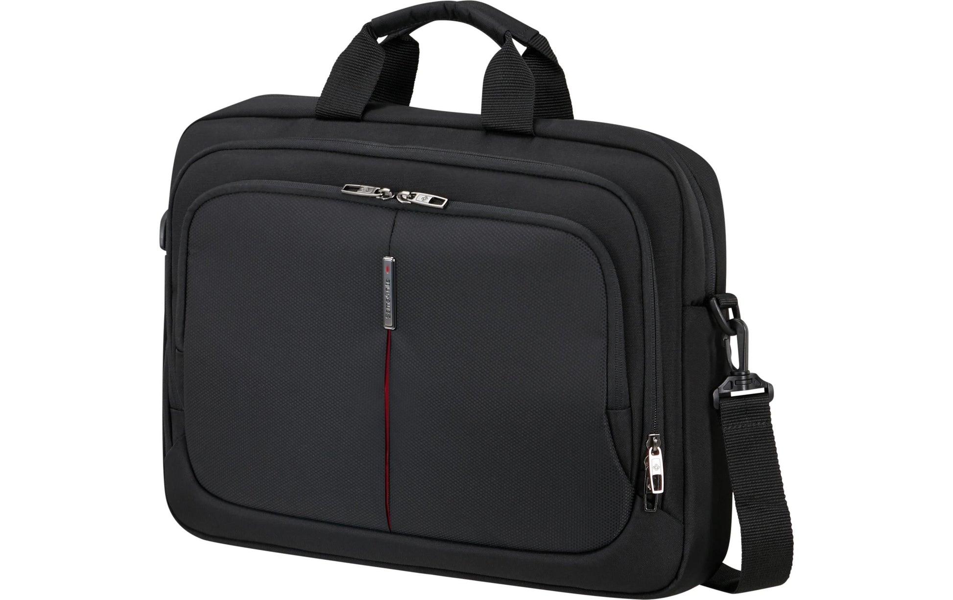 Samsonite GUARDIT 3.0 SLIM Notebook-Tasche bis 17,3" – Trolley-Band, abnehmbarer Schultergurt – Schwarz