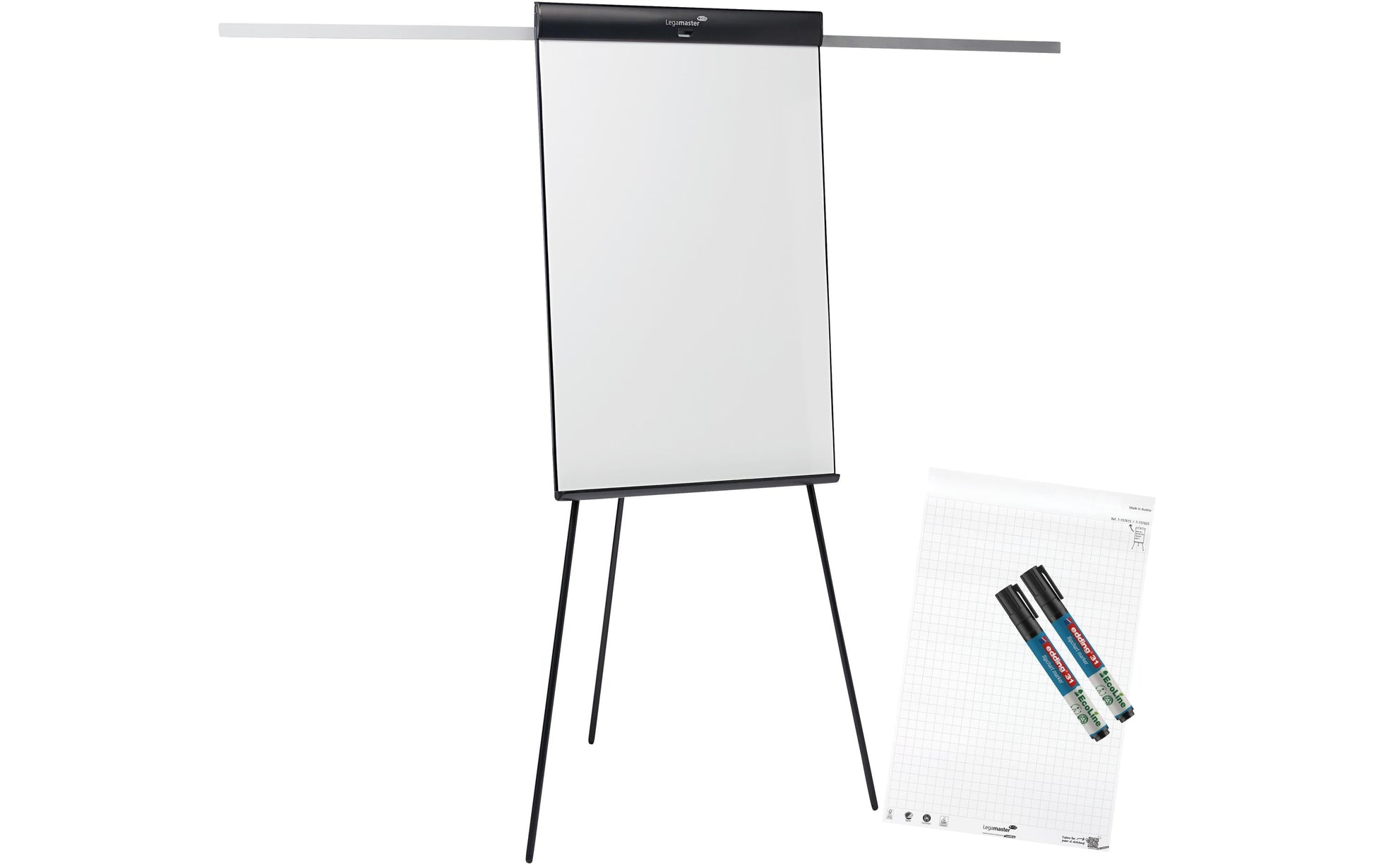 Legamaster Flipchart-Block SKETCH PRO – 105 × 68 cm, schwarz, Stahl
