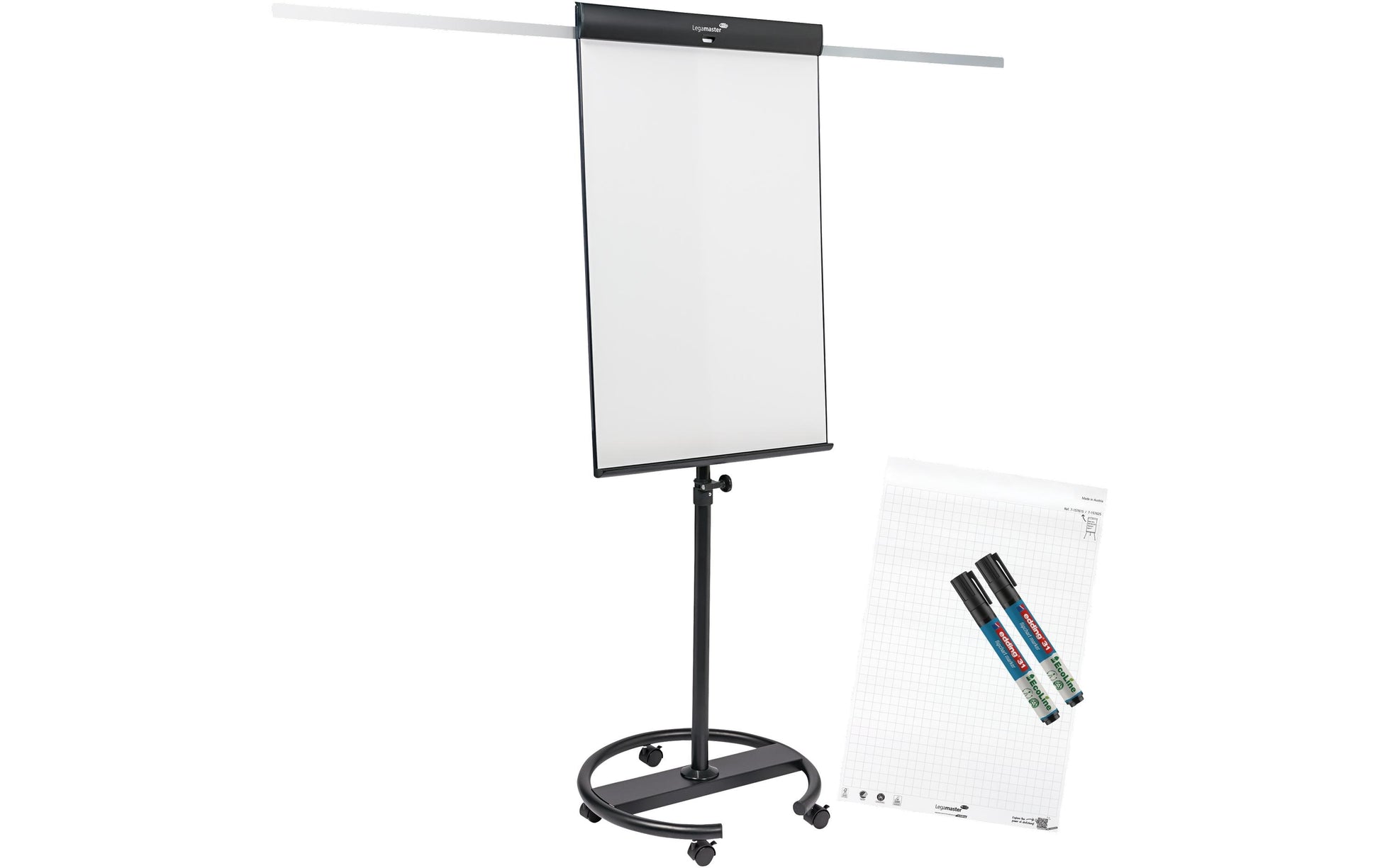 Legamaster Flipchart SKETCH PRO – 105 × 68 cm, schwarz