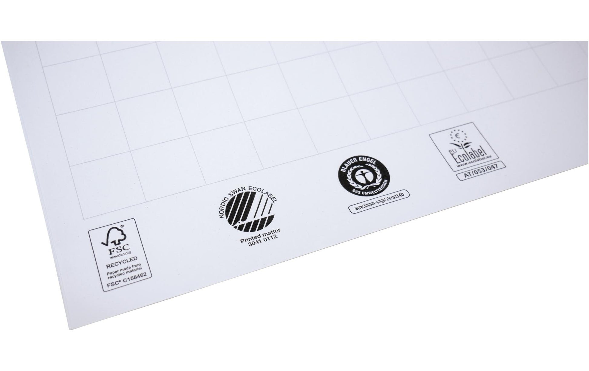 Legamaster Flipchart-Block SKETCH ECO – 65 × 98 cm, 20 Blatt/Block, 5 Blöcke, kariert, weiss, Papier
