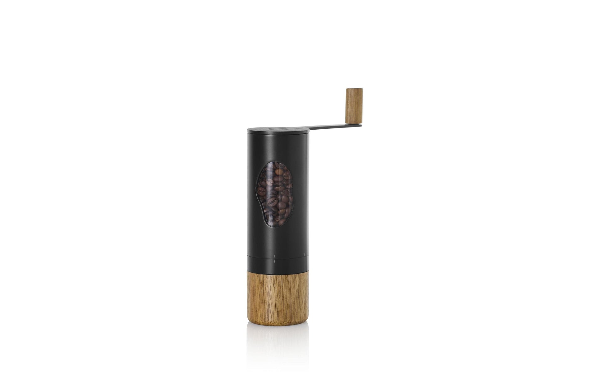AdHoc Kaffeemühle, Ø 6 × 21,8 cm, mit Schlagmesser, Akazie/Schwarz