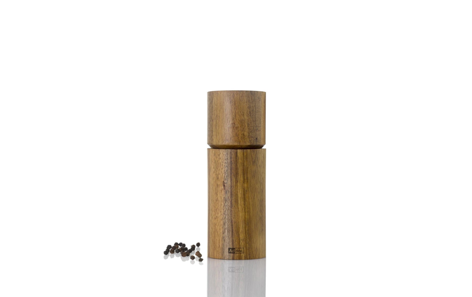 AdHoc Salz-/Pfeffermühle Ø 5 × 14 cm, Akazienholz/Edelstahl, Braun
