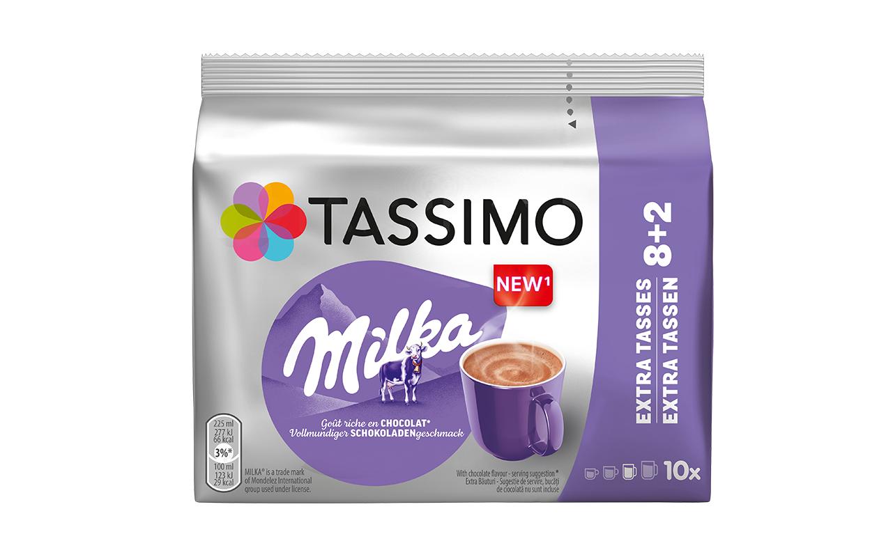 Tassimo Milka Kakao Spezialität – T DISC – Entkoffeiniert, 10 Getränke