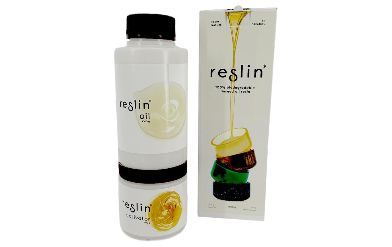 Reslin Modelliermasse, Set, Weiss, ofenhärtend (60 min), 1 kg + 500 g, 2 Stk.