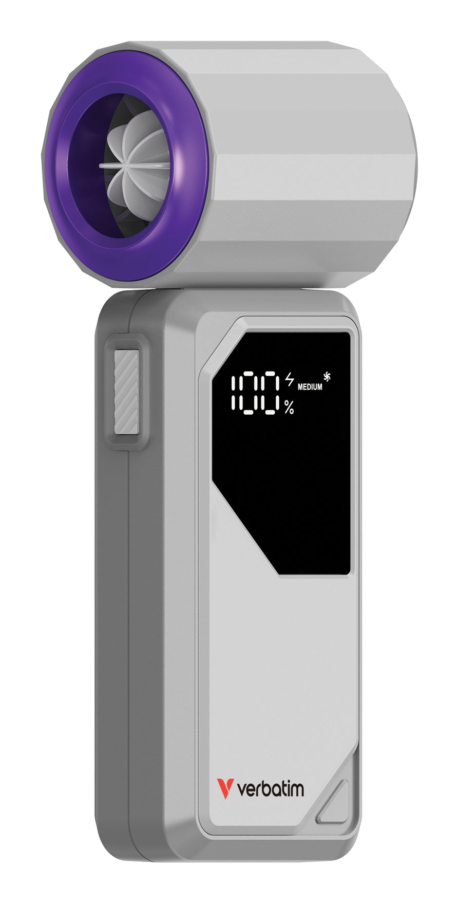 Verbatim Handventilator Cool'n'Go AirJet – 4000 mAh, Grau, Violett