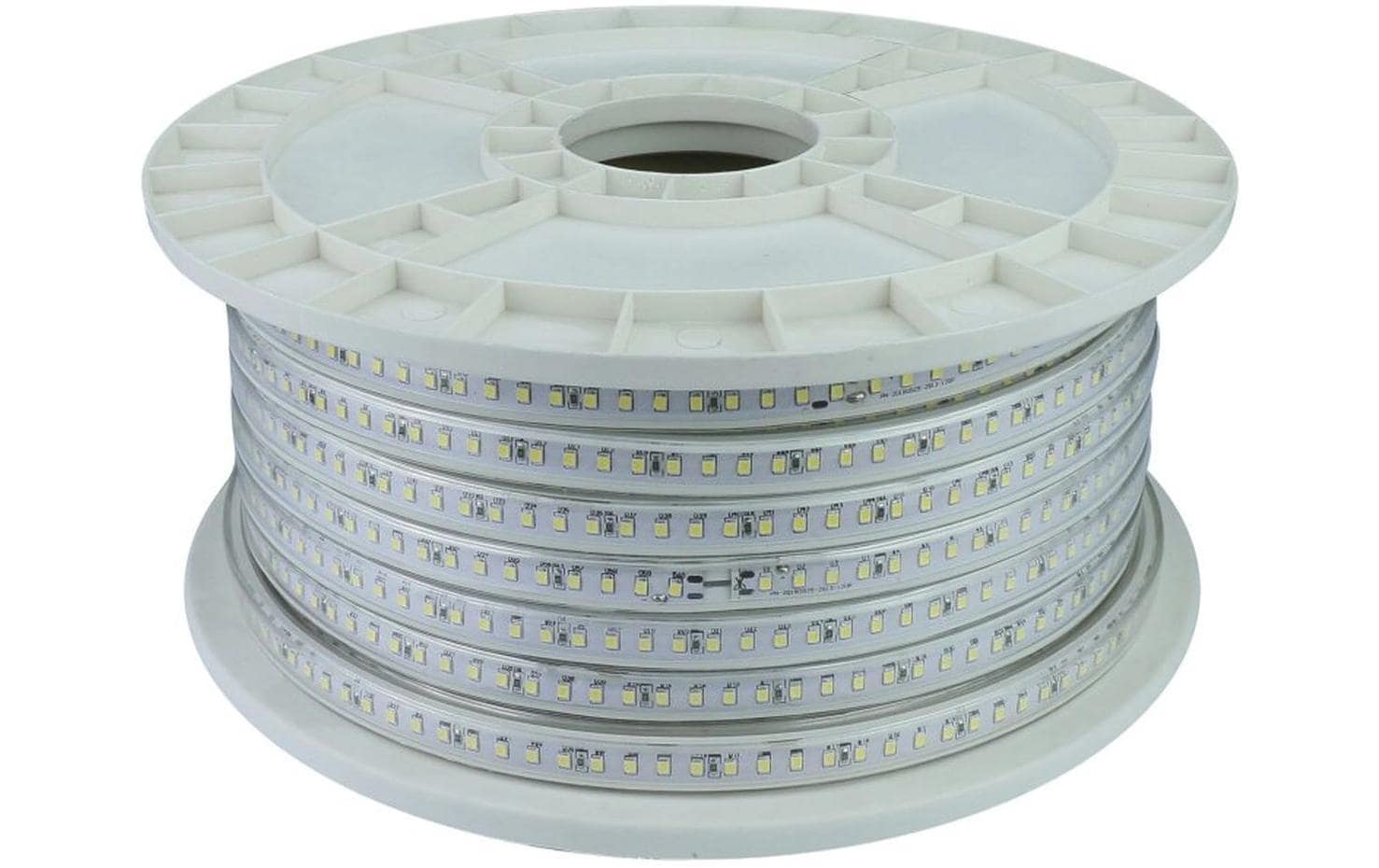 Elbro LED-Streifen Aussen K227056 – 50 m – 250 W – Kaltweiss, 4000 K – IP65 – Netzbetrieb – Transparent
