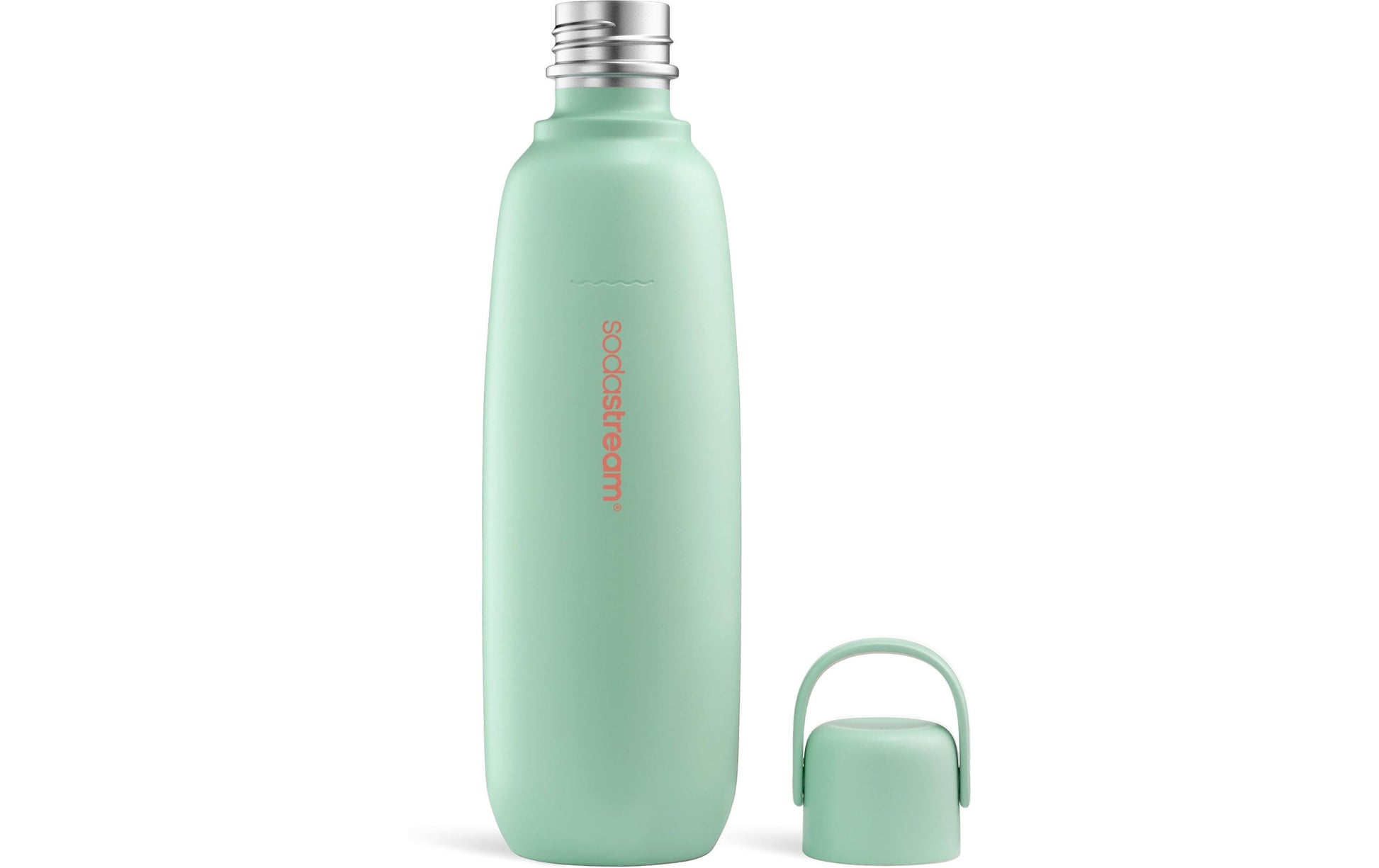 SodaStream Karbonisiererflasche Fizz&go Cool Mint – 900 ml, für DUO, E-DUO, TERRA und andere, Edelstahl, Mint