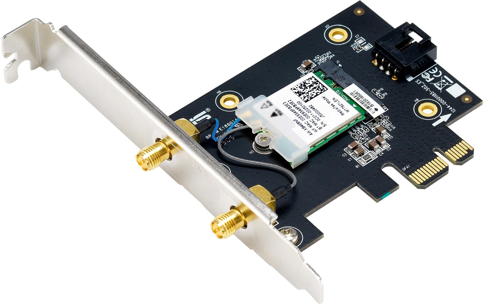 ASUS PCE-BE6500 – PCIe WLAN-Karte – Wi-Fi 7 (2,4/5/6 GHz), 2,9 Gbit/s, PCIe, Schwarz