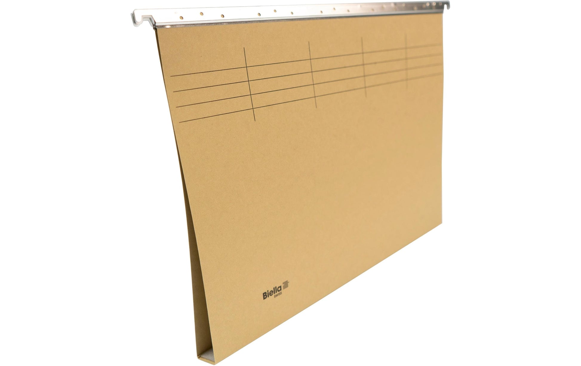Biella Hängeordner für A4 – Karton, Olivgrün, 320 × 250 mm, mit Vordruck