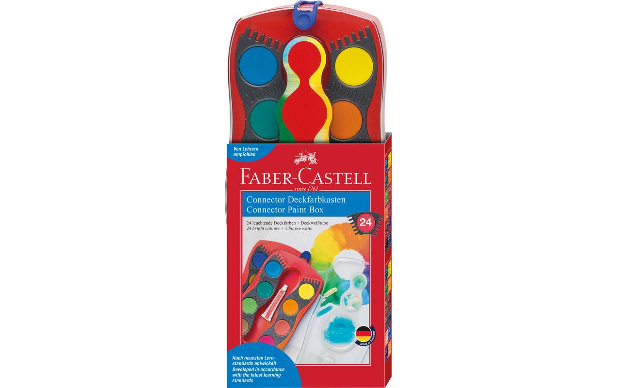 Faber-Castell Deckfarbkasten – 24 Farben, inkl. Deckweiss