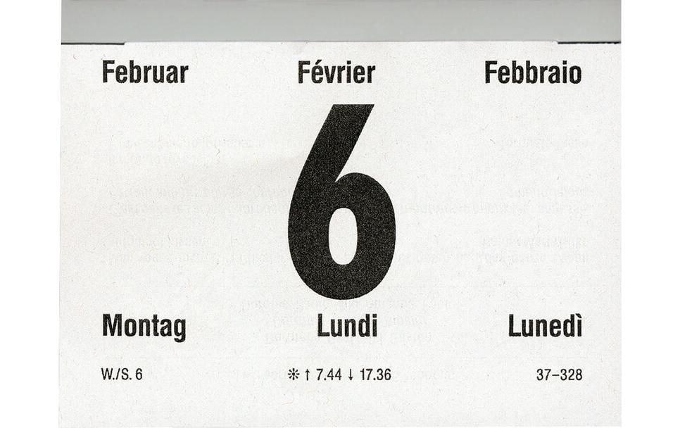 Biella Abreisskalender 2026 – 10,8 × 8 cm – 1 Tag/Blatt – d/f/i