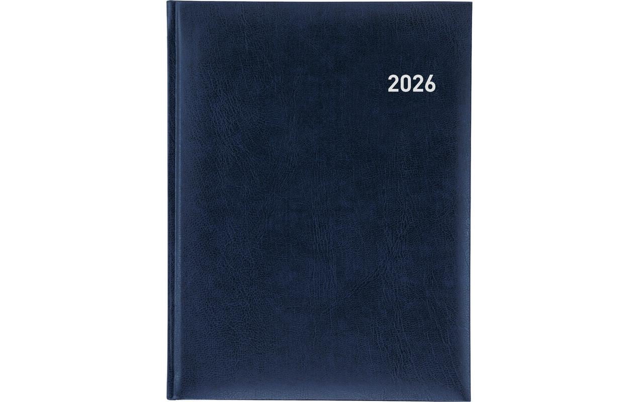 Biella Orario Agenda – 1 Woche/2 Seiten, Gebunden, 17,5 × 23,5 cm, 2026, Mehrsprachig, Dunkelblau, FSC