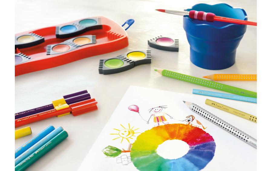 Faber-Castell Deckfarbkasten – 24 Farben, inkl. Deckweiss