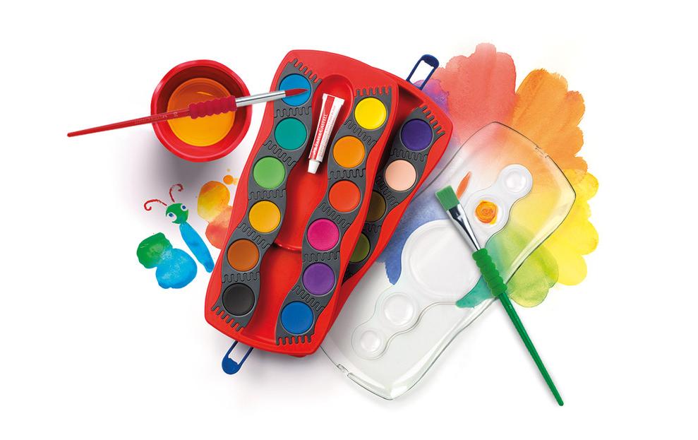 Faber-Castell Deckfarbkasten – 24 Farben, inkl. Deckweiss