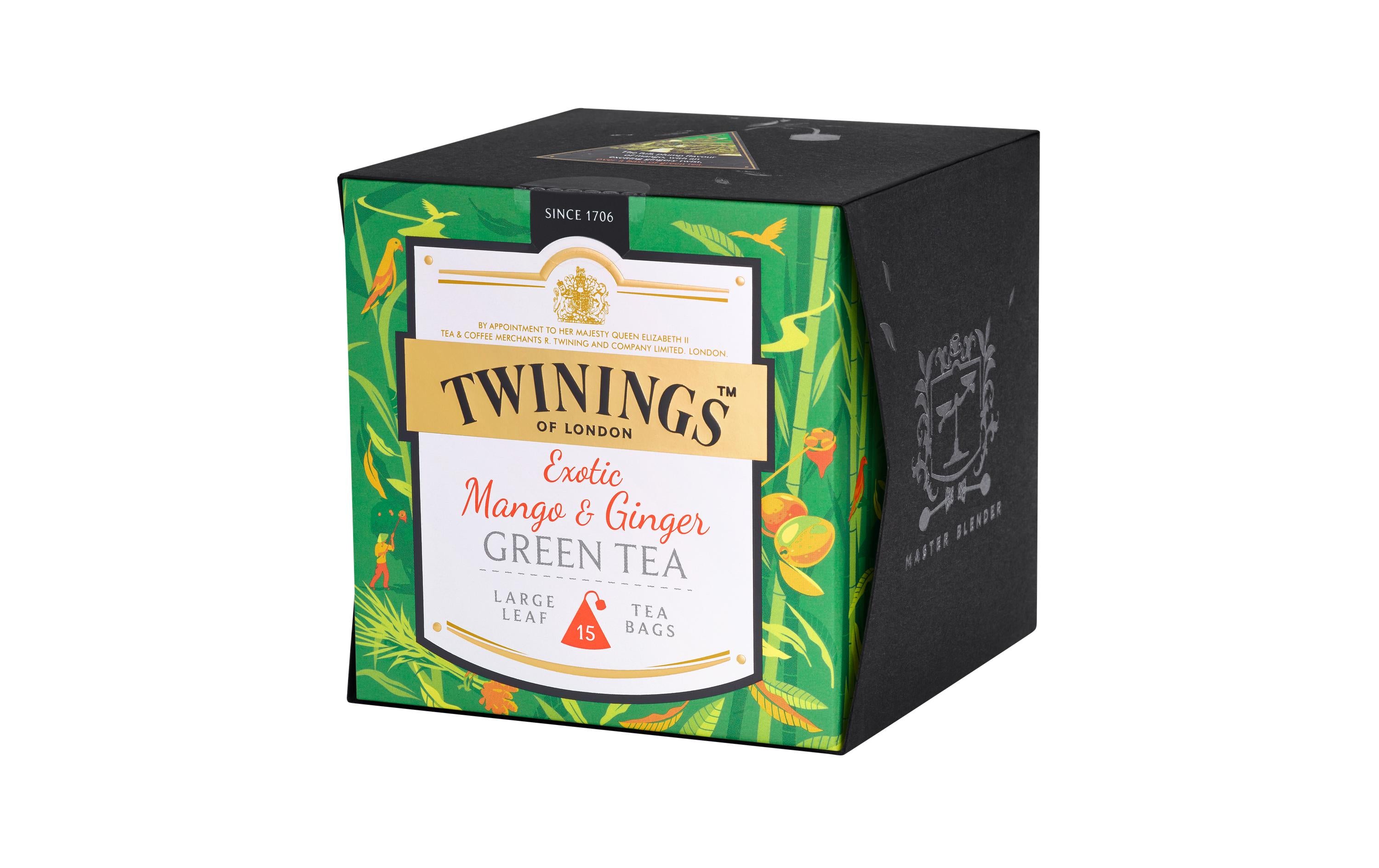 Twinings – Grüntee Mango & Ingwer – Teebeutel 15 Beutel