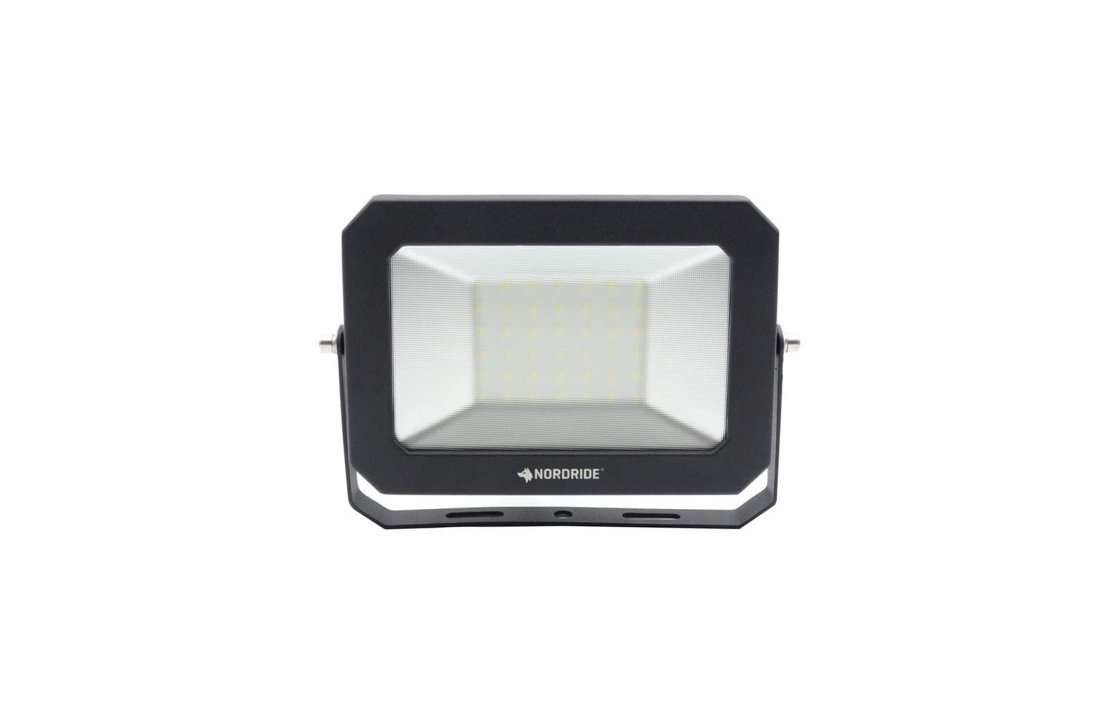 NORDRIDE Aussenwandleuchte Flat – 21×15 cm, 3'450 lm, 30 W – Kaltweiss, 5000 K – IP65 – Netzbetrieb – Schwarz