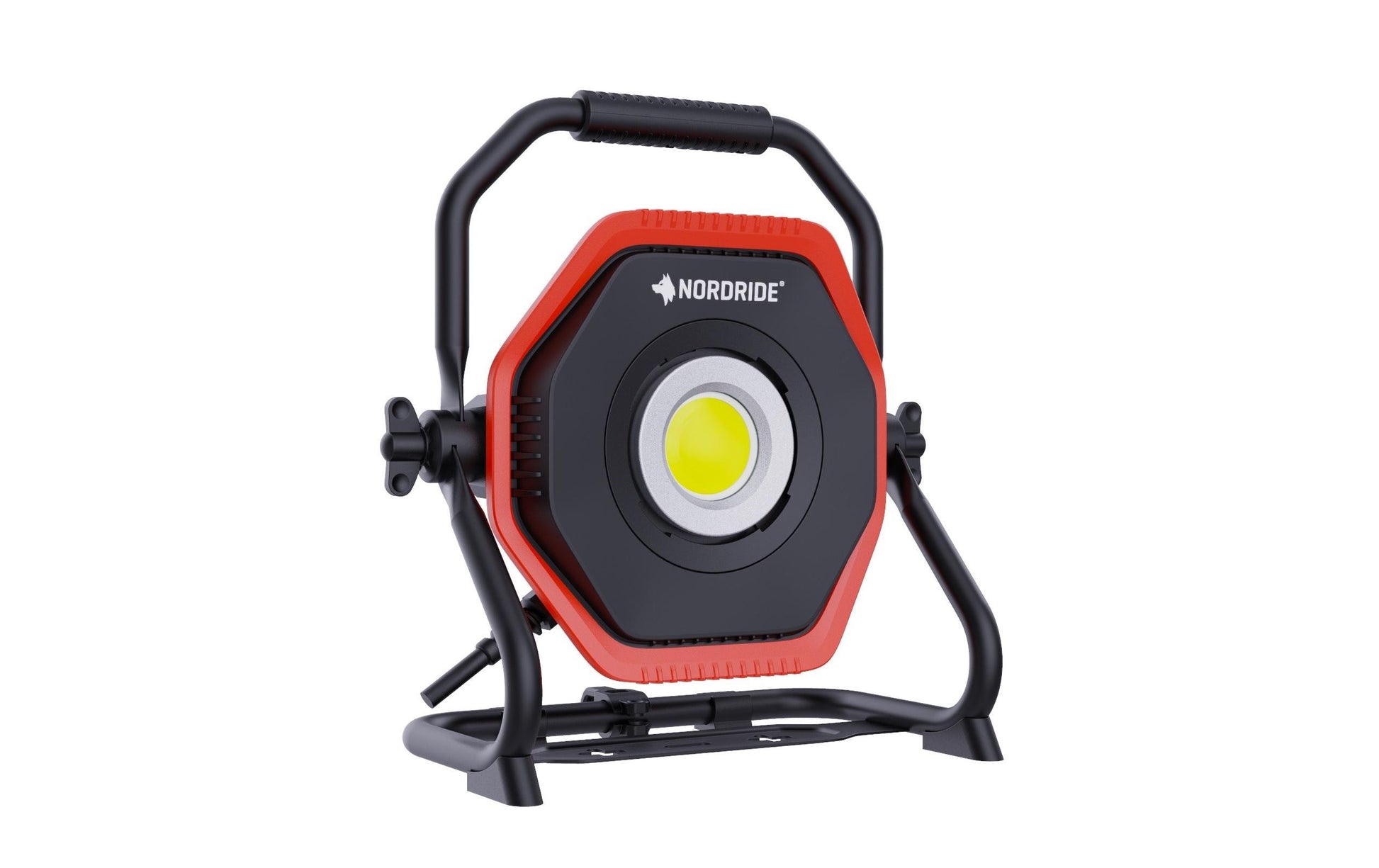 NORDRIDE Arbeitsstrahler – 10'000 lm, 100 W – Kaltweiss, 6000 K – IP65 – Netzbetrieb – IK08, Steckdose – Schwa