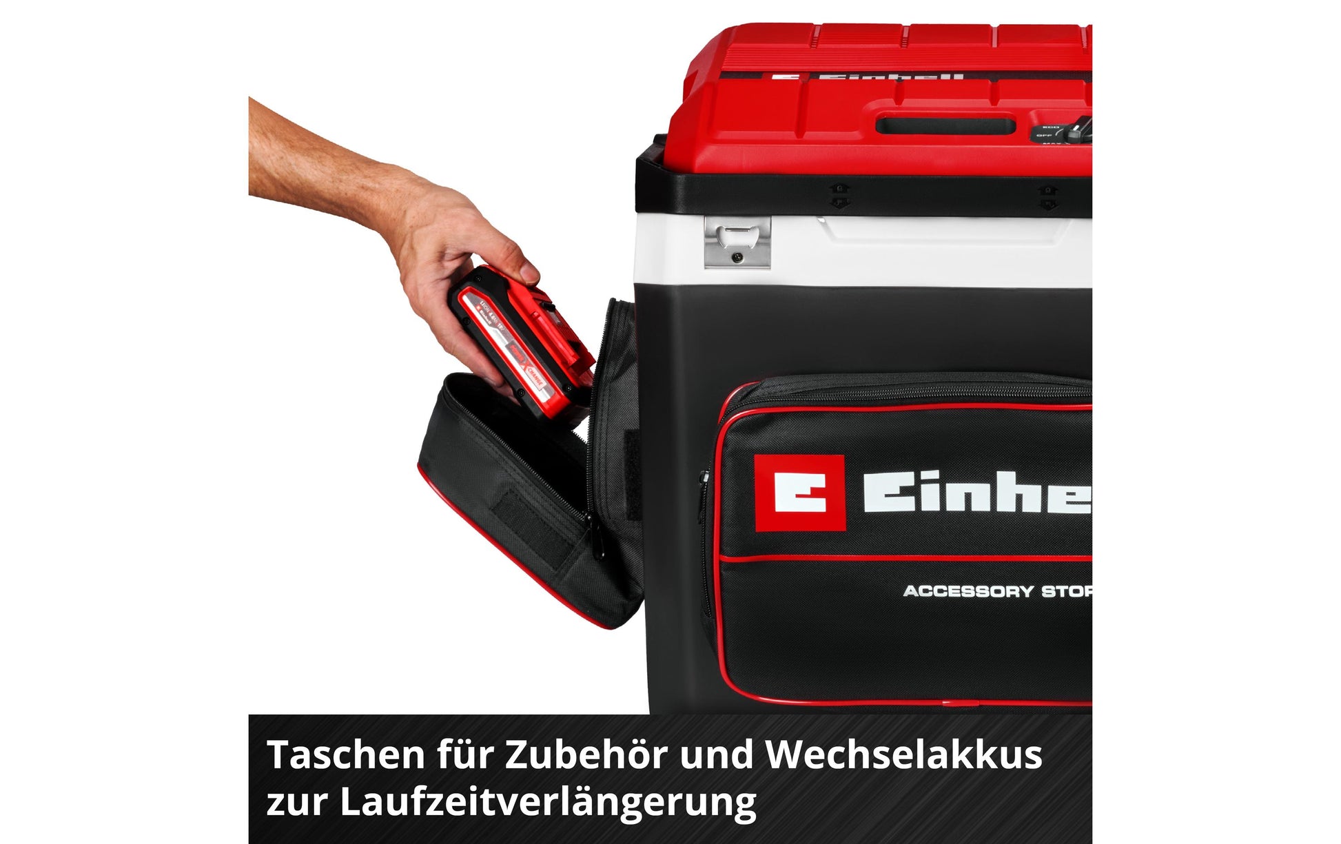 Einhell Kühlbox TE-COL 18/27 Li-Solo – 27 l, Akku (Power X-Change)/Netzbetrieb, thermoelektrisch