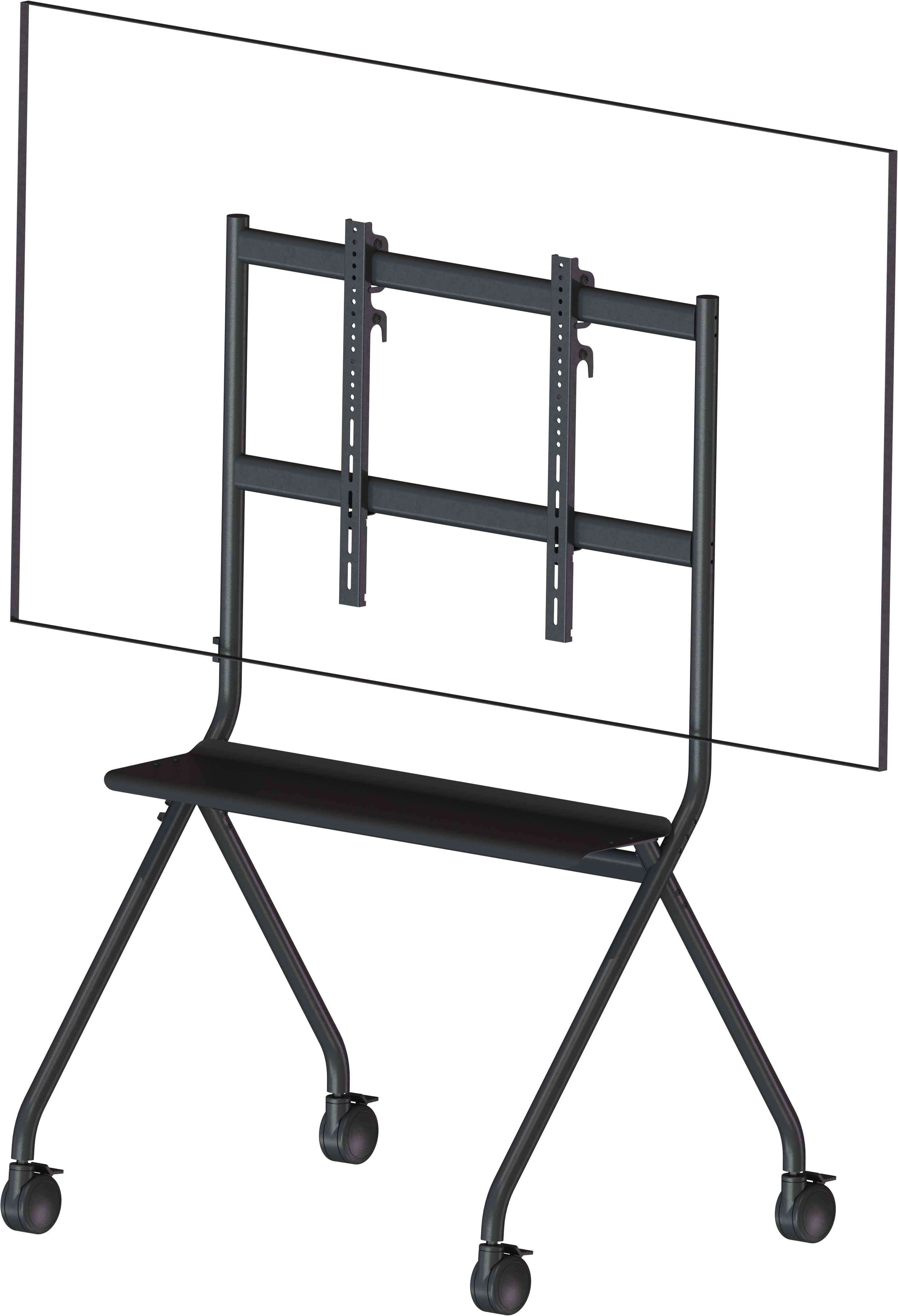 Vision TV-Wagen – 55–100" – VESA 200×200–900×600 – bis 100 kg, mit Rollen – VFM-F12