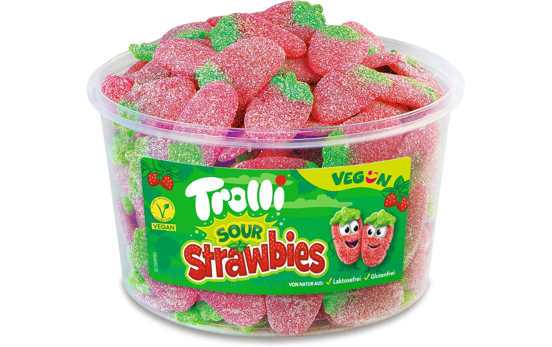 Trolli Saure Erdbeeren Gummibonbons – 1,2 kg