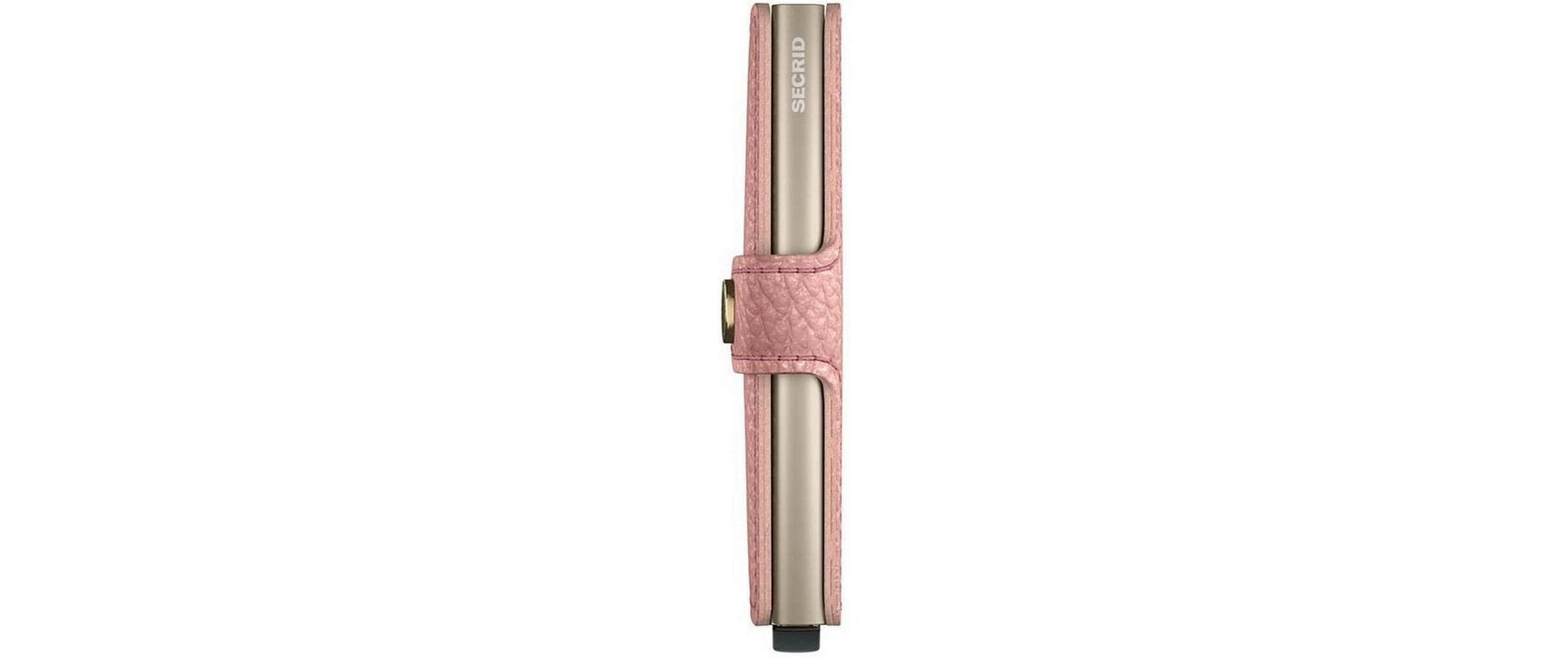 Secrid Kartenetui Miniwallet – RFID-Schutz, 10 Karten – 65 × 21 × 102 mm – Pebble Rose – Leder