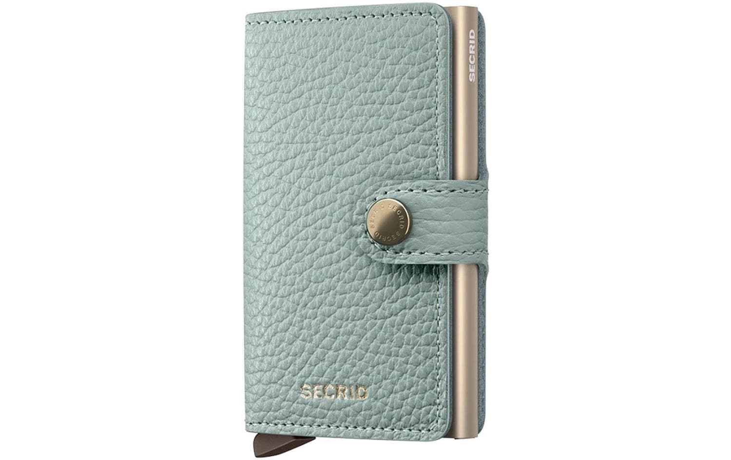 Secrid Kartenetui Miniwallet – RFID-Schutz, 10 Karten – 65×102×21 mm – Meergrün – Leder