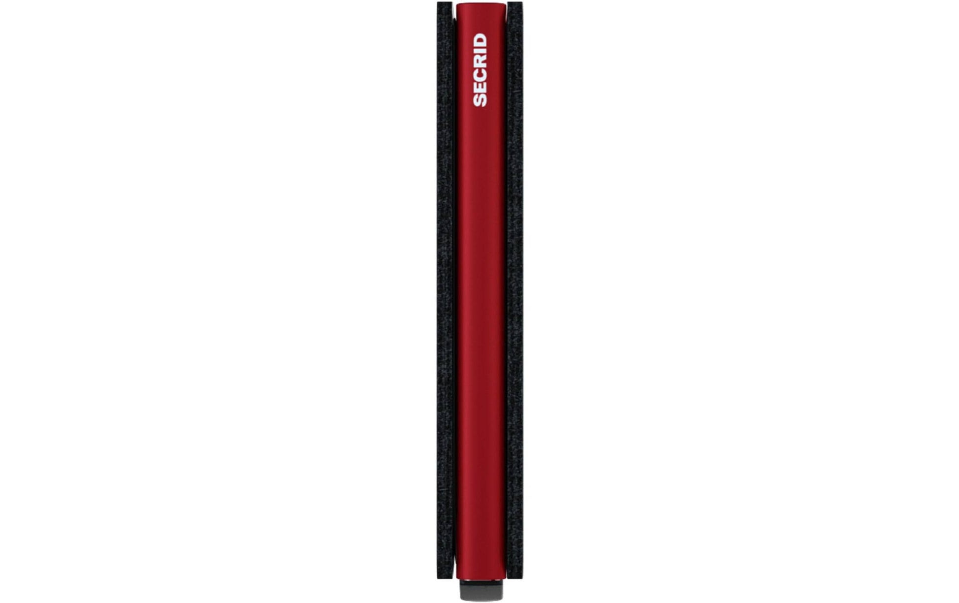 Secrid Slimwallet Kartenetui – RFID-Schutz – 68 × 16 × 102 mm, 10 Karten – Schwarz/Rot – Aluminium, Leder