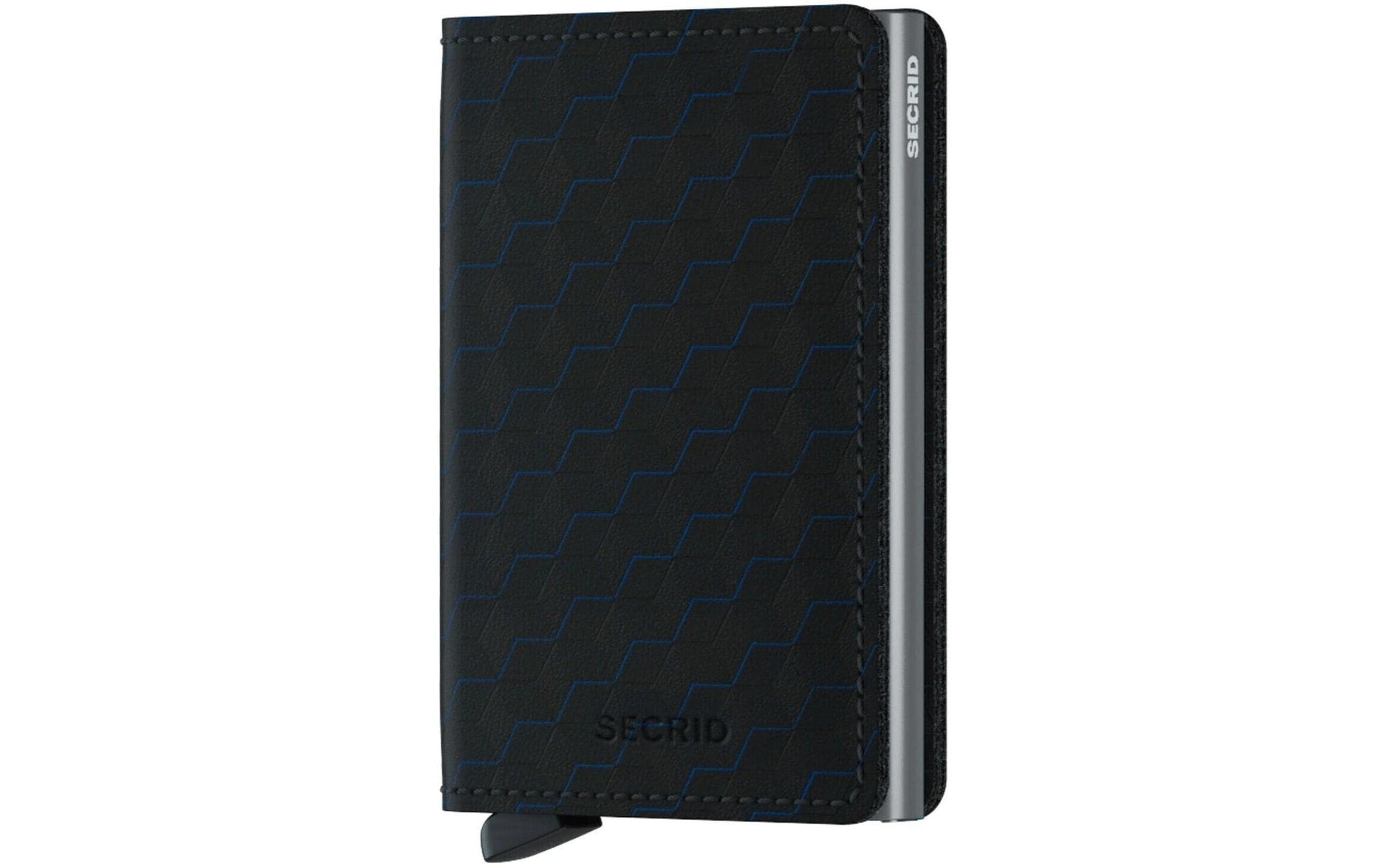 Secrid Slimwallet Kartenetui – RFID-Schutz – 10 Karten – Optical Black Titanium – 68 × 102 × 16 mm