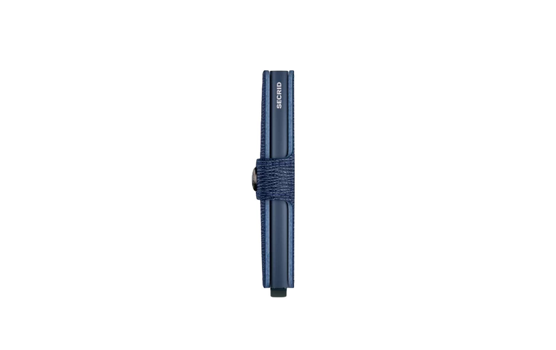 Secrid Miniwallet – RFID-Schutz – 65×21×102 mm, 10 Karten – Navy – Leder