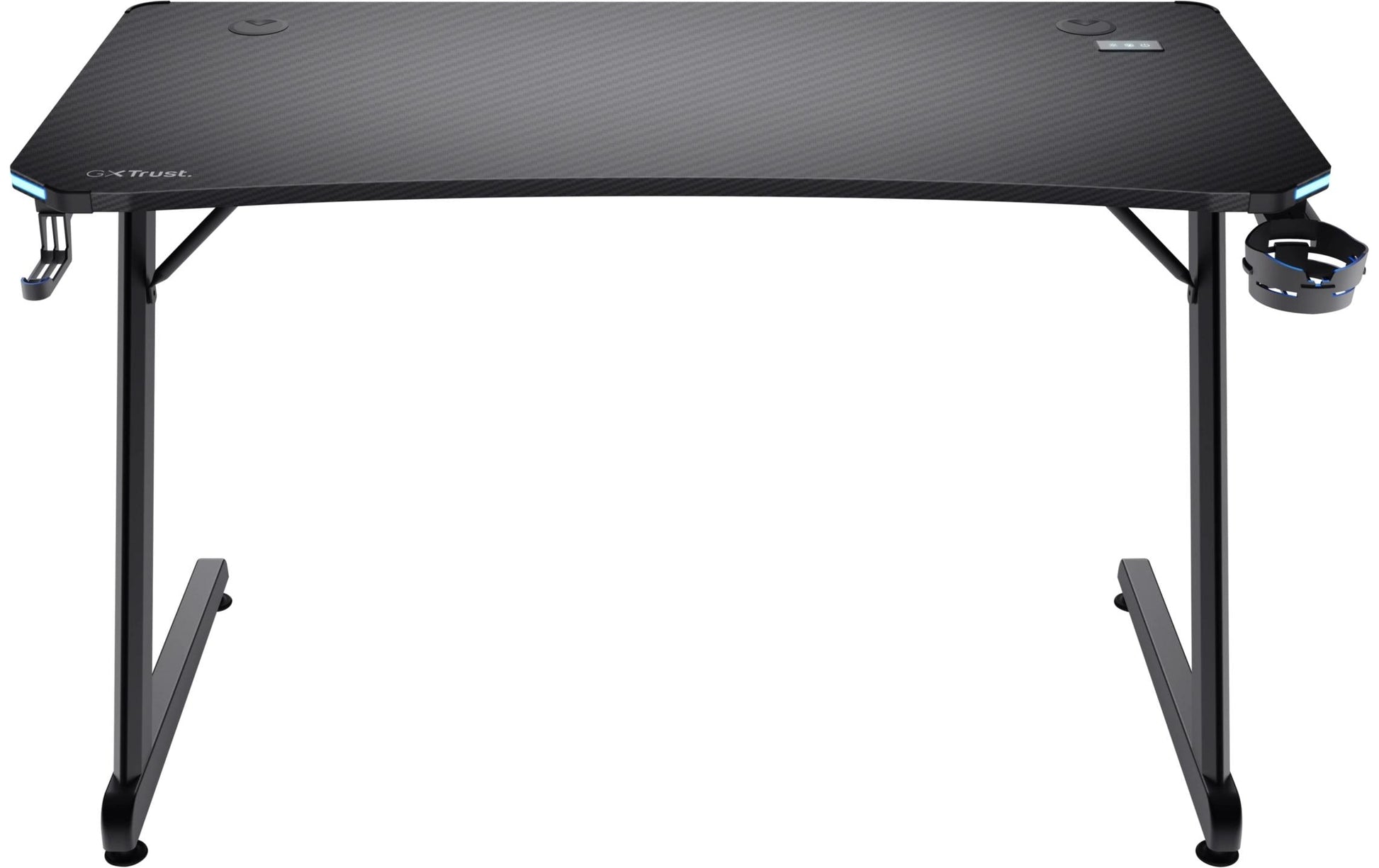 Trust GXT709 Luminus – Rollbarer Computertisch, 1'200×600×740 mm, bis 150 kg, schwarz