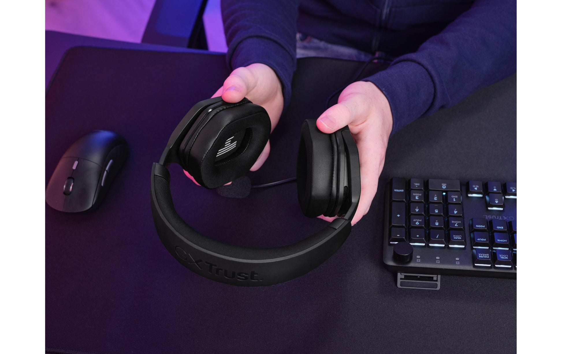 Trust GXT492 Carus Gaming-Headset – Over-Ear, Stereo, Kabelgebunden, 3,5 mm Klinke, Schwarz