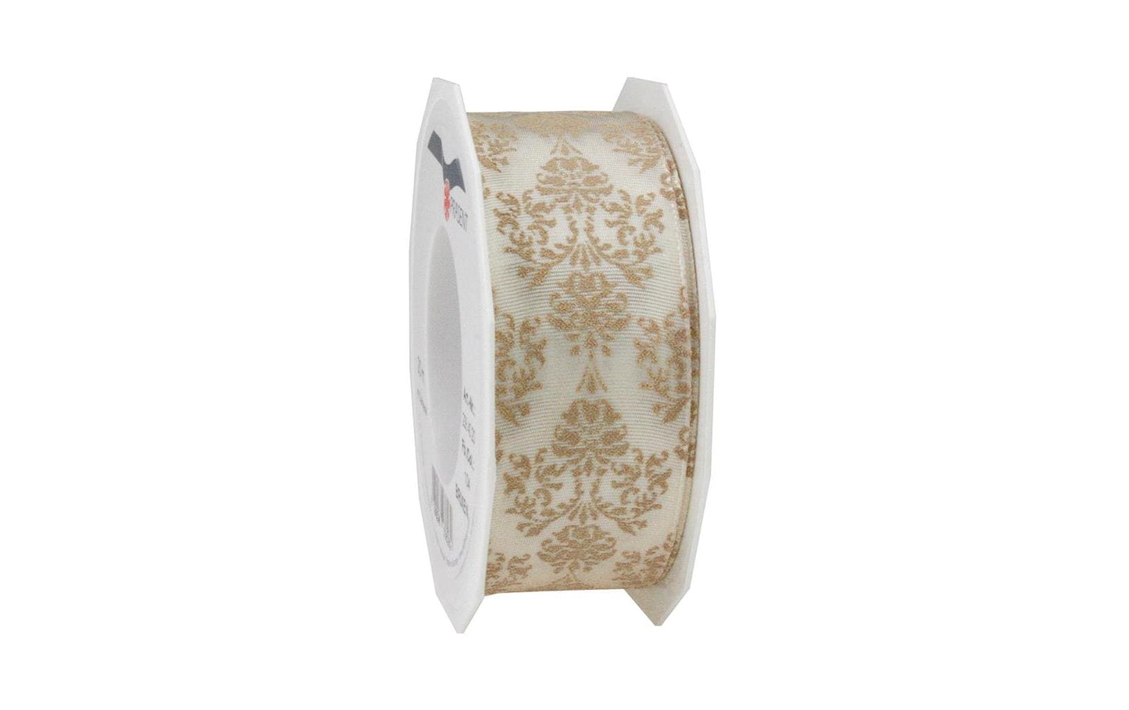 Pattberg Bänder-Set Creme – 12 × 20 m, 40 mm, mit Draht