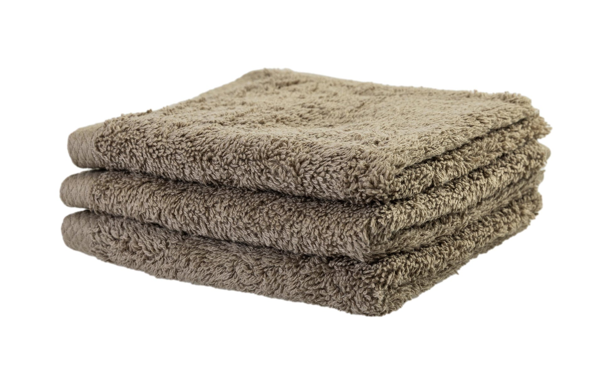 COCON Waschlappen – 30×30 cm, 100% Baumwolle, 550 g/m², Taupe, 3er-Set