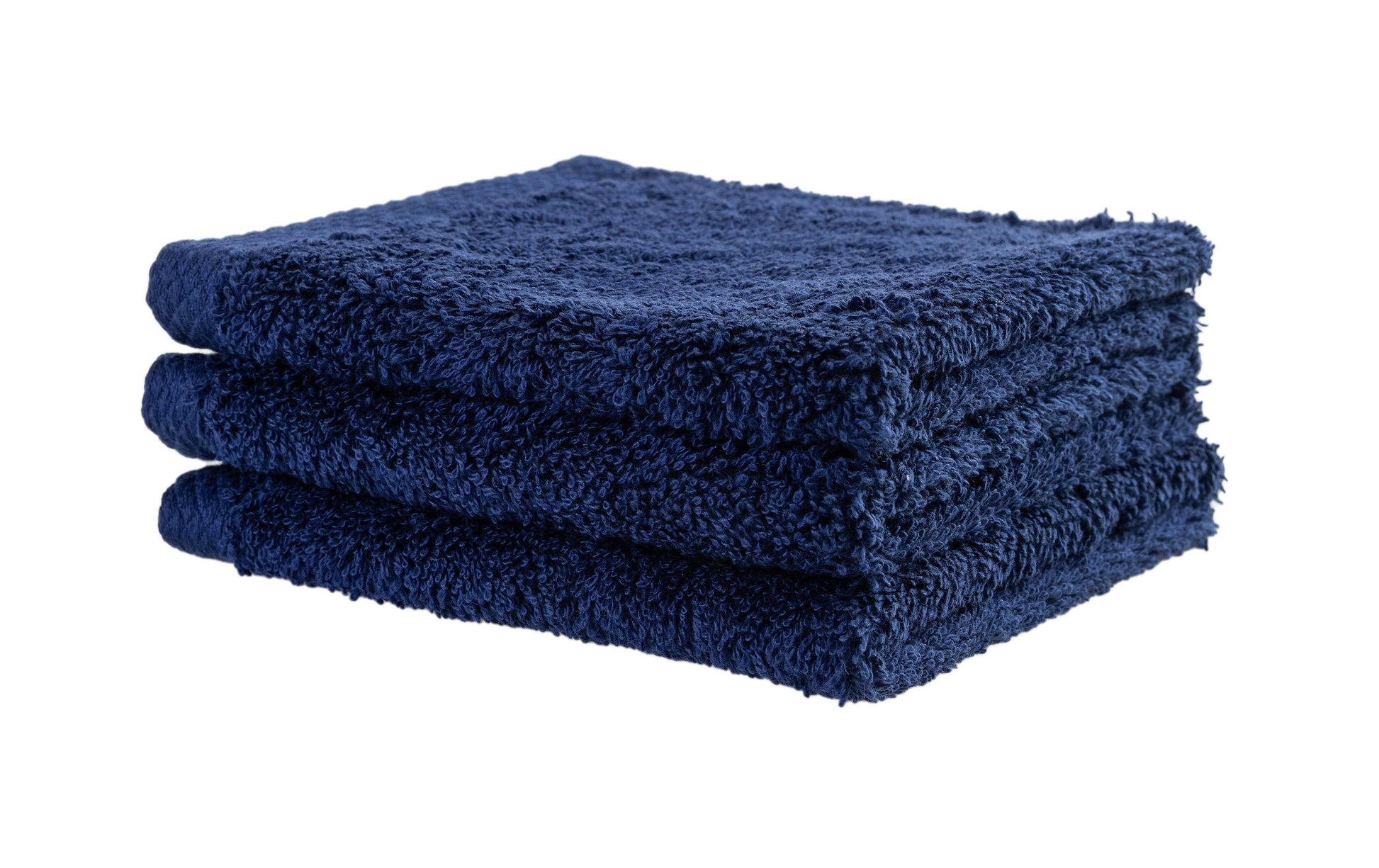COCON Waschlappen – 30 × 30 cm, Marineblau, 100% Baumwolle, 550 g/m², 3er-Set, OEKO-TEX