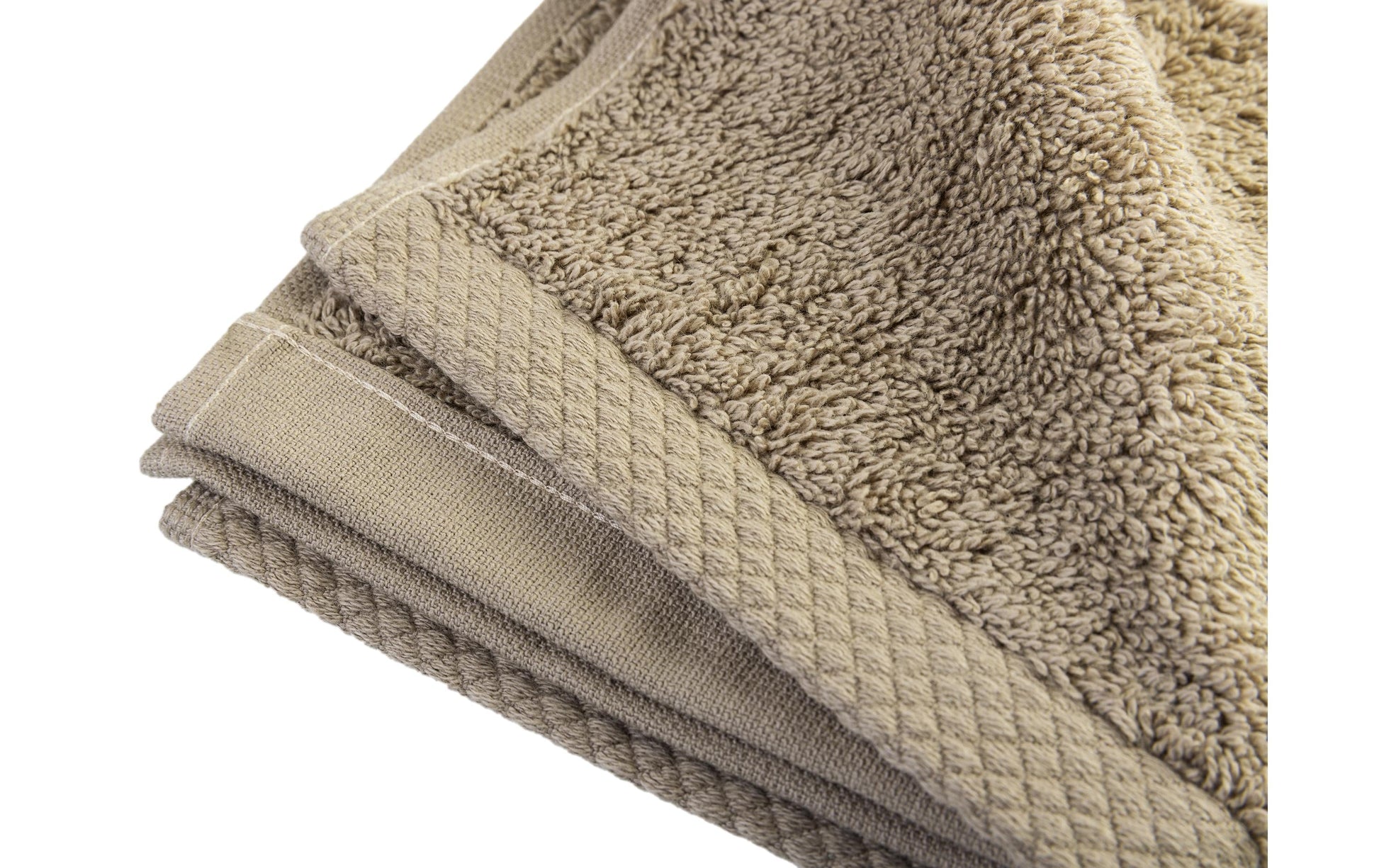 COCON Waschlappen – 30×30 cm, 100% Baumwolle, 550 g/m², Taupe, 3er-Set