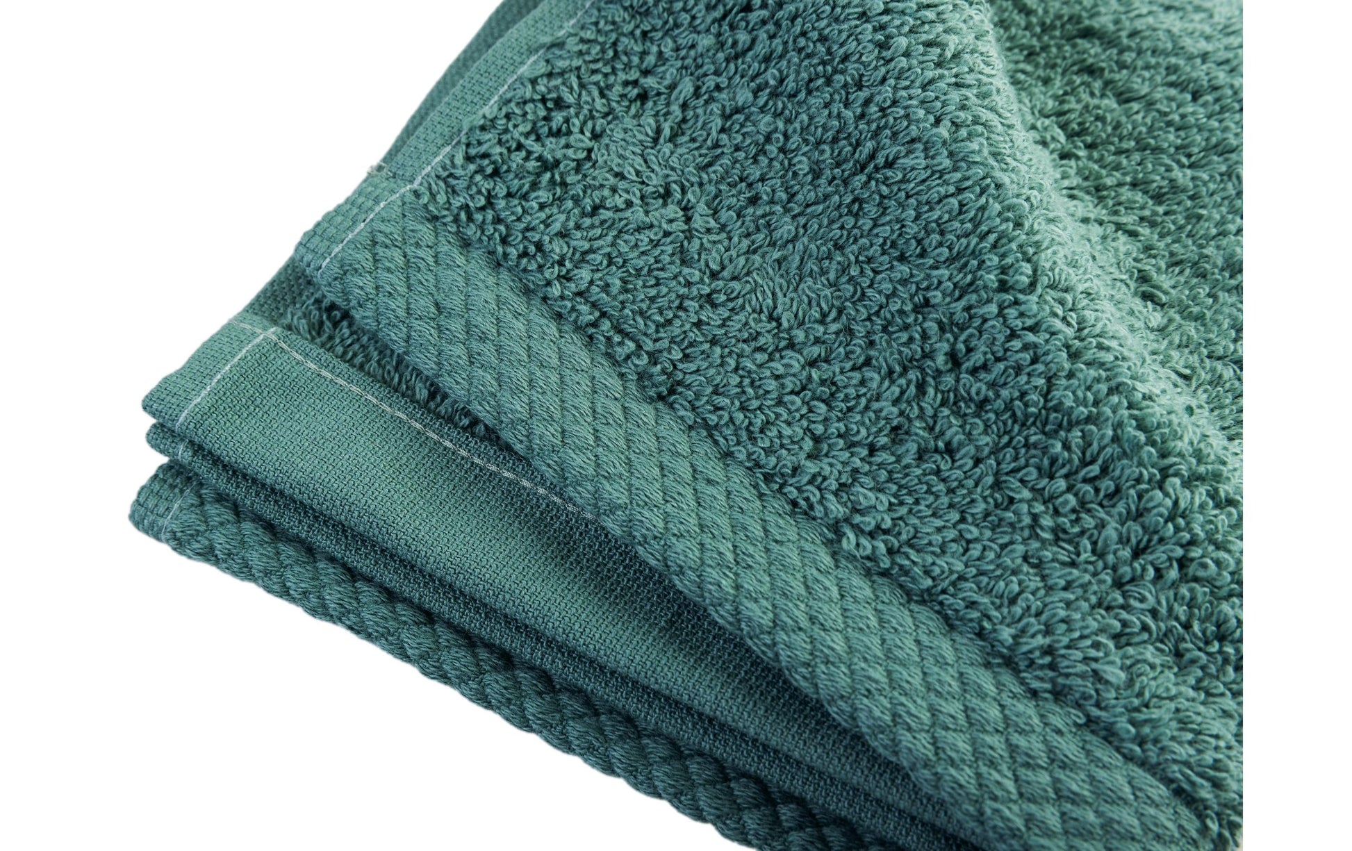 COCON Waschlappen – 30 × 30 cm, Eukalyptusgrün, 100% Baumwolle, 550 g/m², 3er-Set, OEKO-TEX
