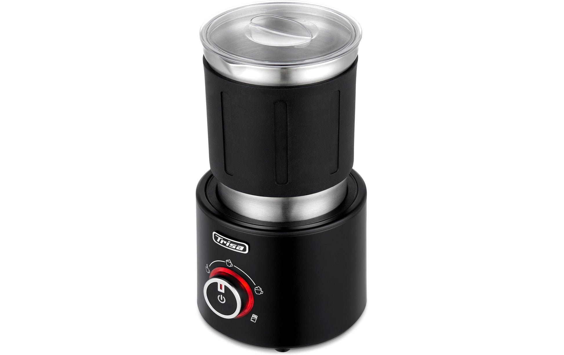 Trisa Milchaufschäumer Milky Air Pro – 400 ml, 650 W, heiss & kalt – schwarz/silber